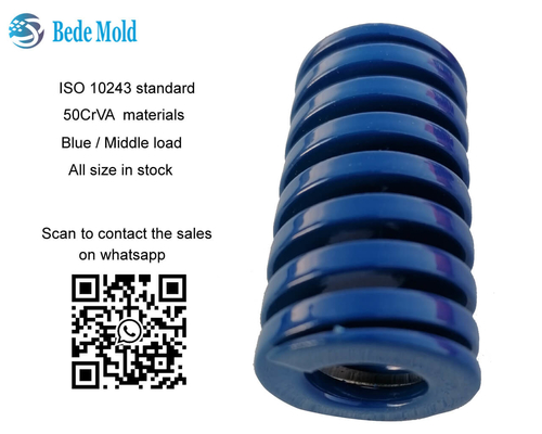 Lò xo khuôn tải trung bình Màu xanh Dòng B Hình chữ nhật Tiêu chuẩn ISO10243